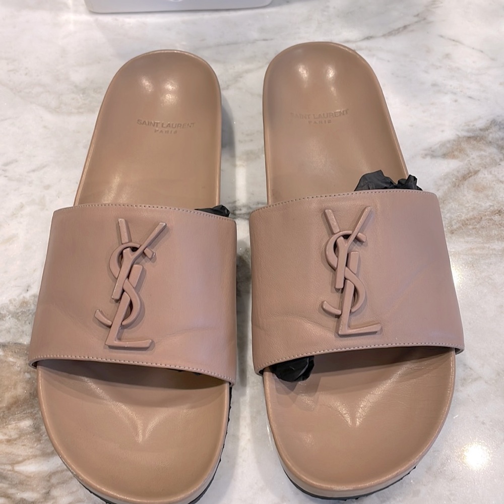 Yves Saint Laurent YSL sandal tan size 41